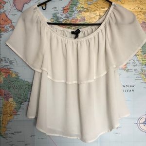 Off the shoulder flowy blouse
